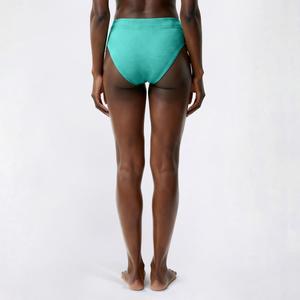 Womens Cupshe Solid Paneled Hipster Swim Bottom alternate view